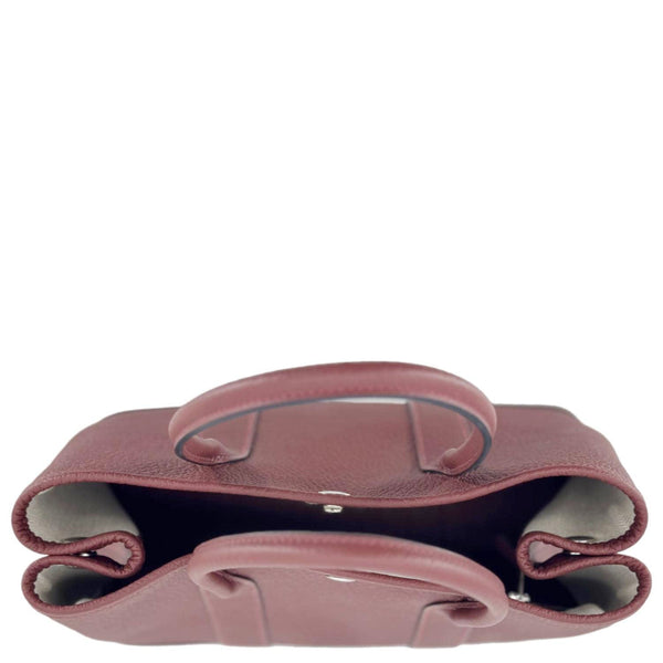 HERMES Garden Party 30 TPM Leather Tote Bag Maroon