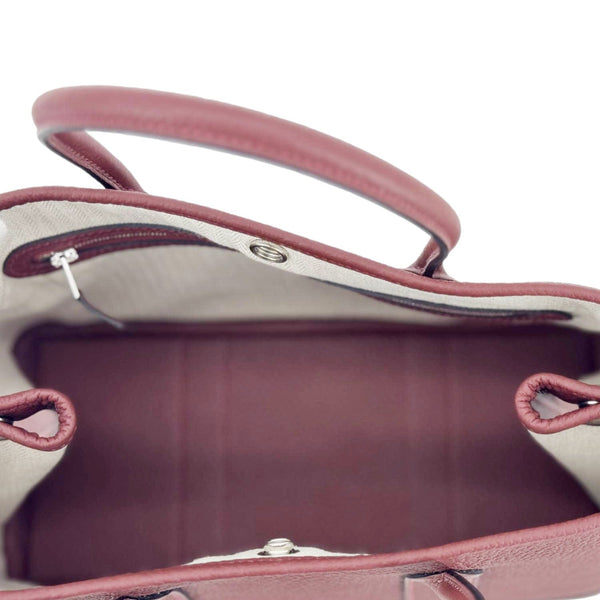 HERMES Garden Party 30 TPM Leather Tote Bag Maroon