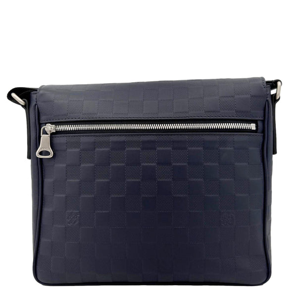 LOUIS VUITTON District Damier Infini Messenger Bag Navy Blue