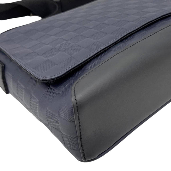 LOUIS VUITTON District Damier Infini Messenger Bag Navy Blue