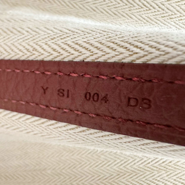 HERMES Garden Party 30 TPM Leather Tote Bag Maroon