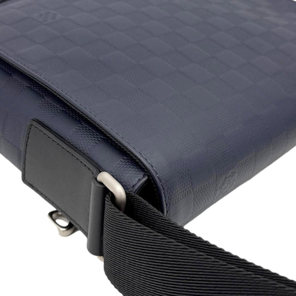 LOUIS VUITTON District Damier Infini Messenger Bag Navy Blue