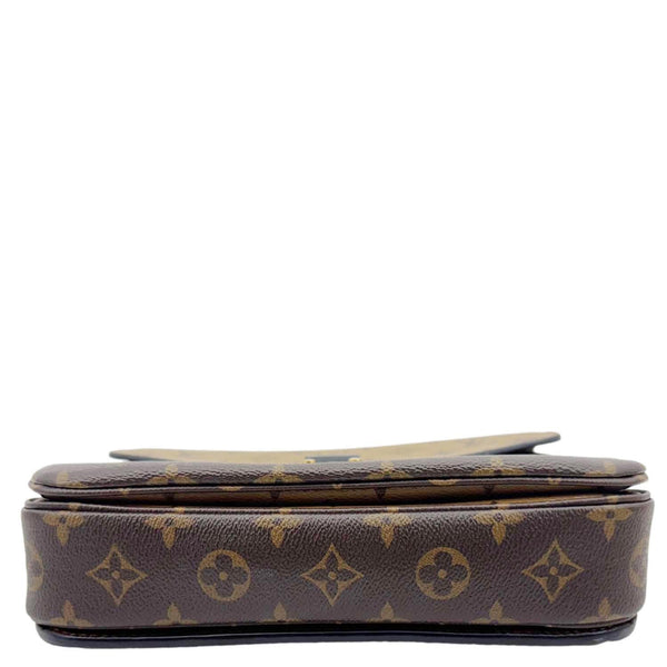 LOUIS VUITTON Metis Pochette Reverse Monogram Canvas Crossbody Bag Brown