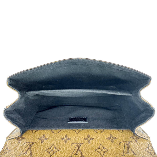 LOUIS VUITTON Metis Pochette Reverse Monogram Canvas Crossbody Bag Brown