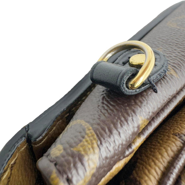 LOUIS VUITTON Metis Pochette Reverse Monogram Canvas Crossbody Bag Brown