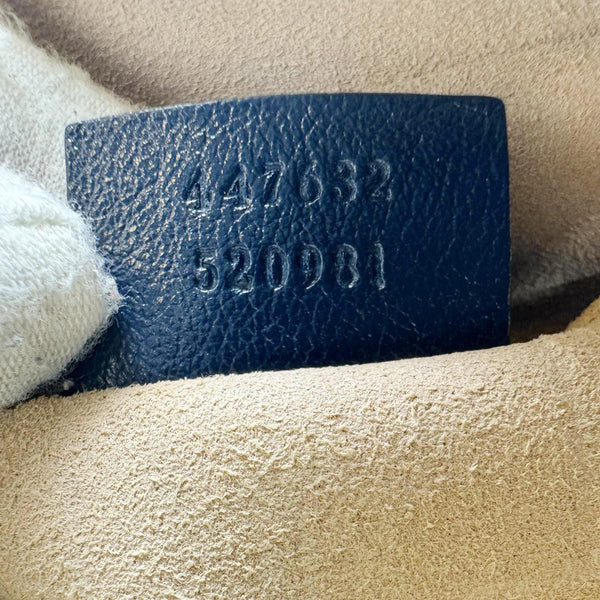 GUCCI GG Marmont Small Diagonal Matelasse Calfskin Leather Camera Bag Off White 447632