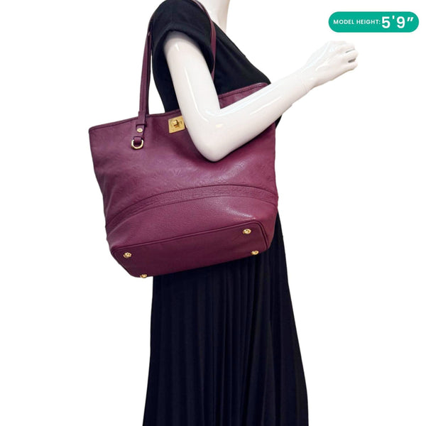 LOUIS VUITTON Citadine PM Empreinte Leather Shoulder Bag Aube