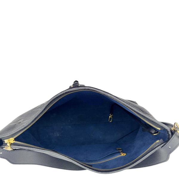 LOUIS VUITTON Carryall MM Monogram Empreinte Leather Shoulder Bag Black