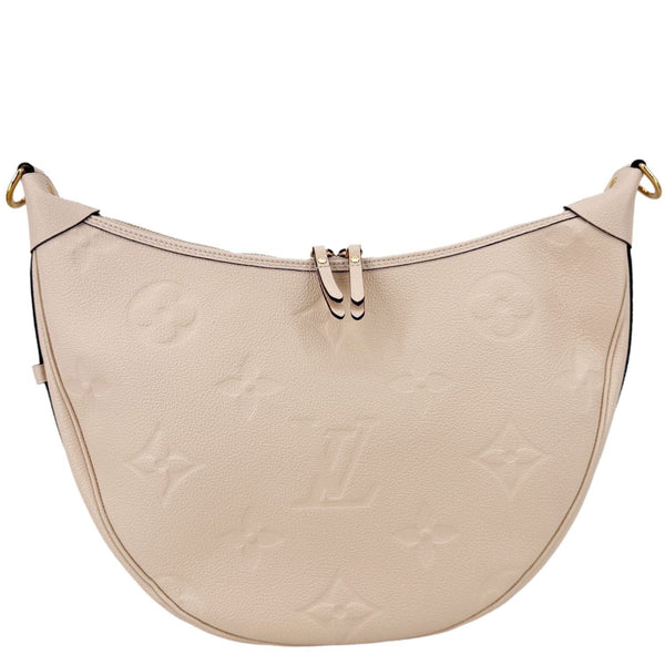 LOUIS VUITTON Loop Giant Monogram Empreinte Hobo Shoulder Bag Cream