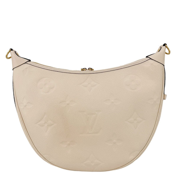 LOUIS VUITTON Loop Giant Monogram Empreinte Hobo Shoulder Bag Cream