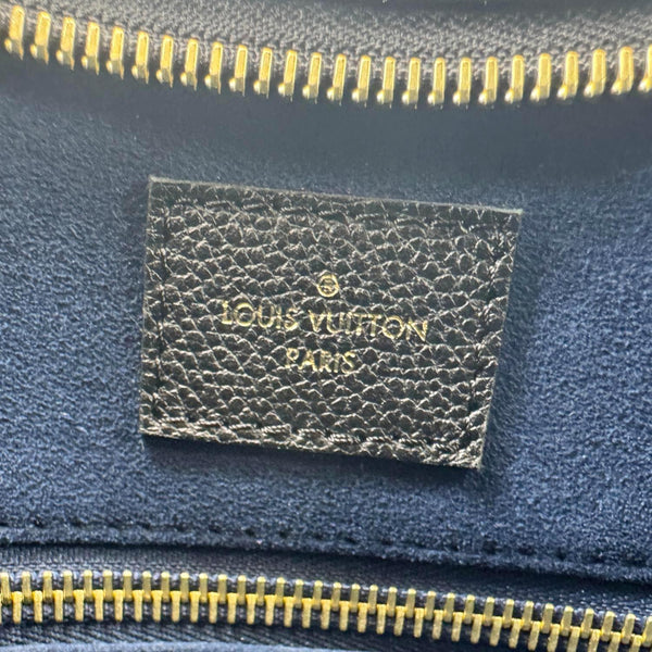 LOUIS VUITTON Carryall MM Monogram Empreinte Leather Shoulder Bag Black