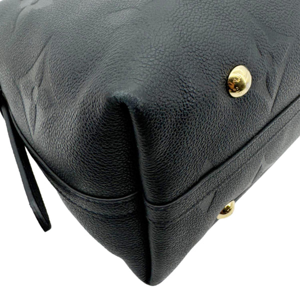 LOUIS VUITTON Carryall MM Monogram Empreinte Leather Shoulder Bag Black