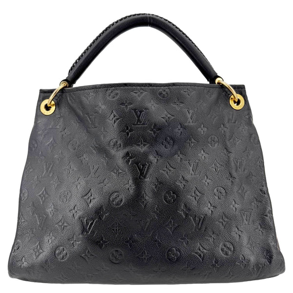 LOUIS VUITTON Artsy MM Empreinte Leather Hobo Bag Black
