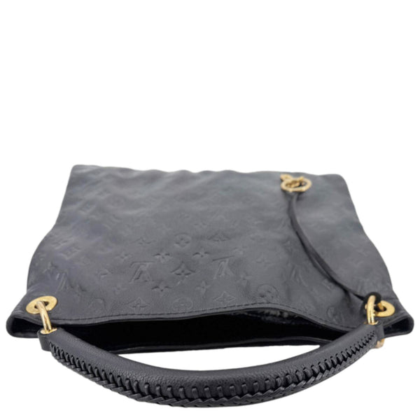 LOUIS VUITTON Artsy MM Empreinte Leather Hobo Bag Black