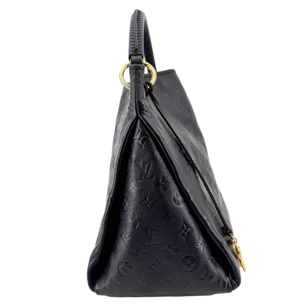LOUIS VUITTON Artsy MM Empreinte Leather Hobo Bag Black