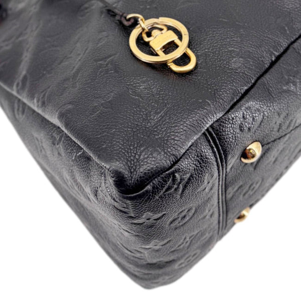 LOUIS VUITTON Artsy MM Empreinte Leather Hobo Bag Black