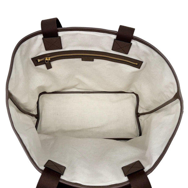 GUCCI Jumbo GG Canvas Shoulder Bag Beige 756660