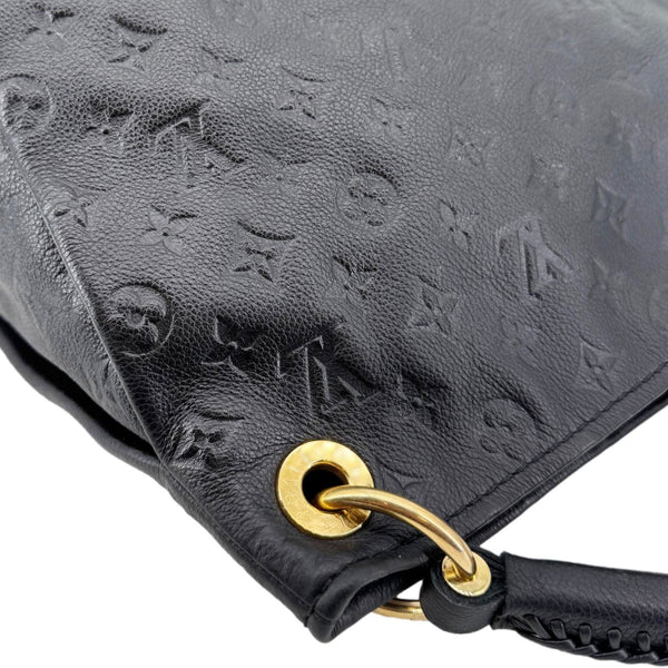LOUIS VUITTON Artsy MM Empreinte Leather Hobo Bag Black