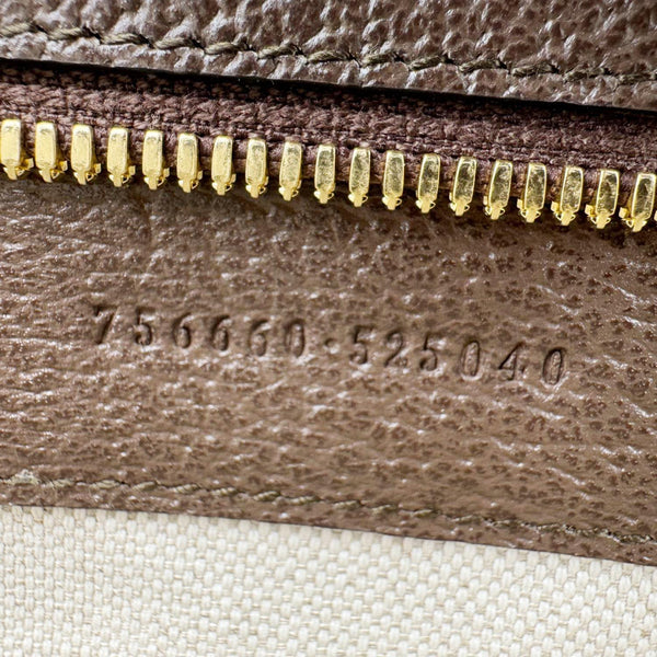 GUCCI Jumbo GG Canvas Shoulder Bag Beige 756660