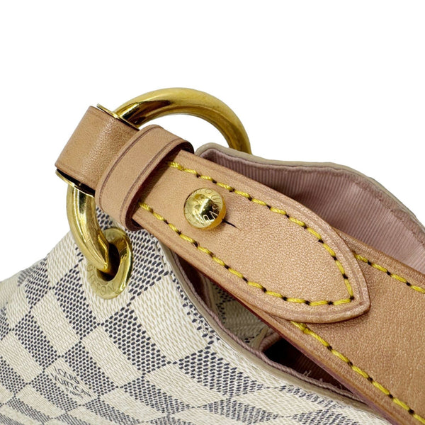 LOUIS VUITTON Graceful MM Damier Azur Hobo Shoulder Bag White