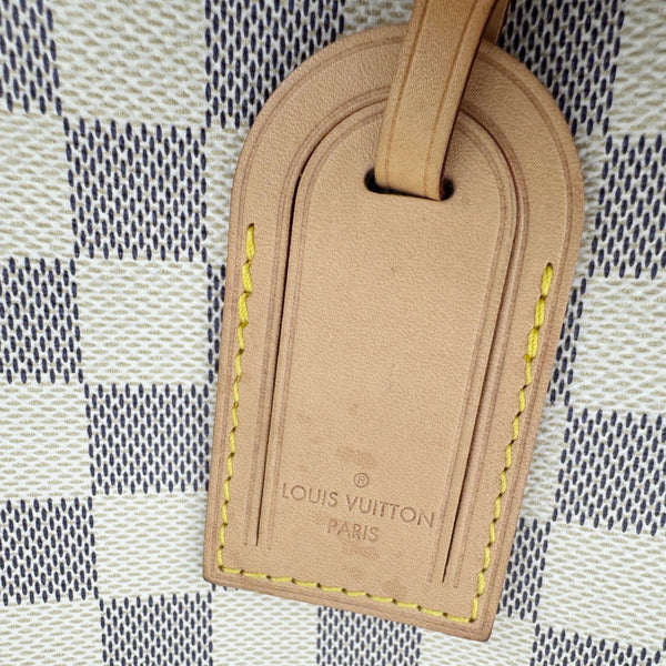 LOUIS VUITTON Graceful MM Damier Azur Hobo Shoulder Bag White