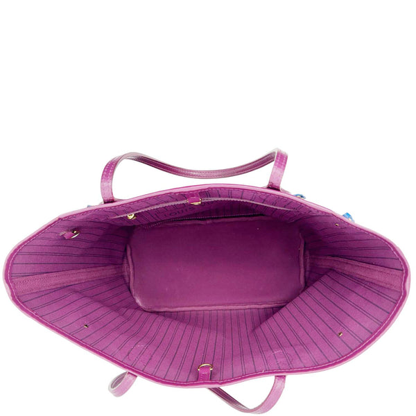 LOUIS VUITTON Neverfull MM Totem Monogram Canvas Shoulder Bag Magenta