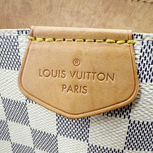 LOUIS VUITTON Graceful MM Damier Azur Hobo Shoulder Bag White