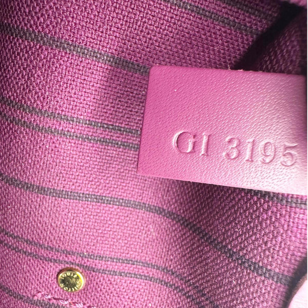 LOUIS VUITTON Neverfull MM Totem Monogram Canvas Shoulder Bag Magenta