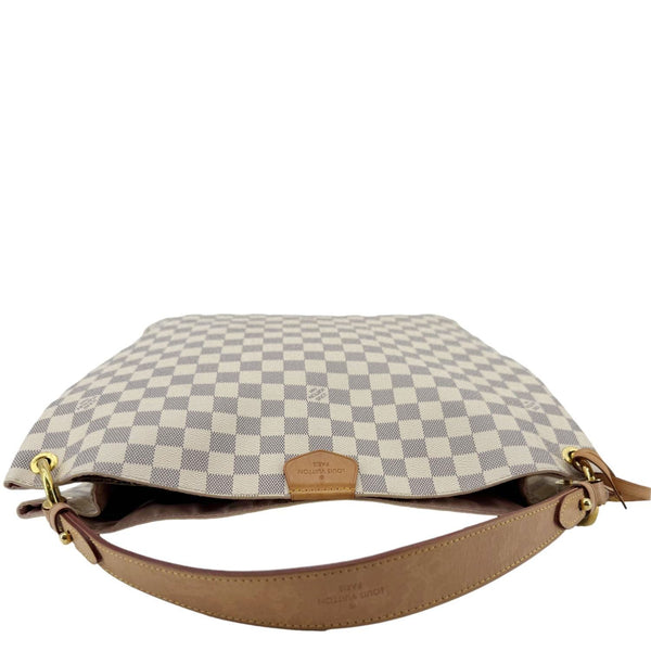 LOUIS VUITTON Graceful MM Damier Azur Hobo Shoulder Bag White
