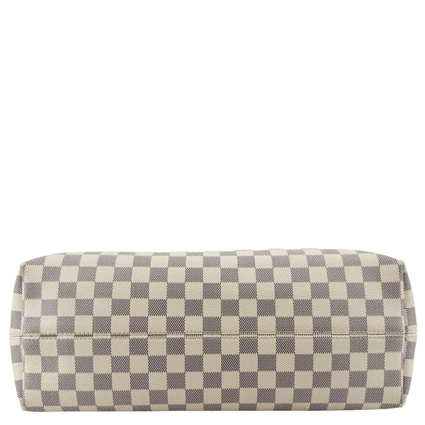 LOUIS VUITTON Graceful MM Damier Azur Hobo Shoulder Bag White