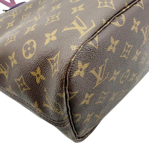LOUIS VUITTON Neverfull MM Totem Monogram Canvas Shoulder Bag Magenta