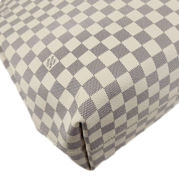 LOUIS VUITTON Graceful MM Damier Azur Hobo Shoulder Bag White