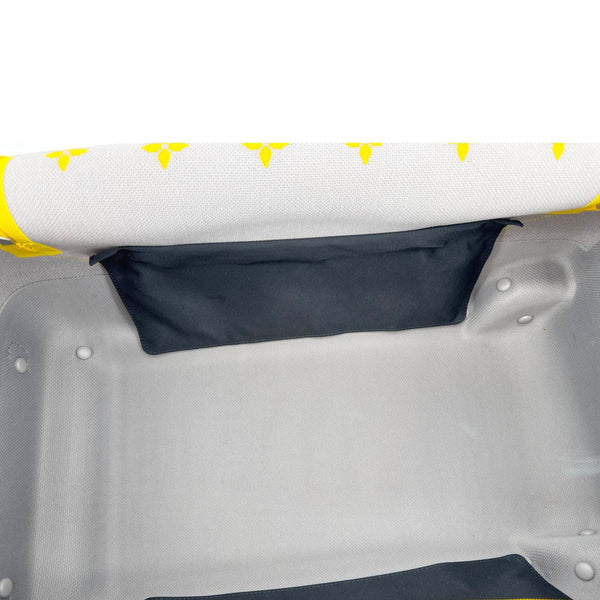 LOUIS VUITTON Horizon Soft 55 Monogram knit Duffle Bag Yellow