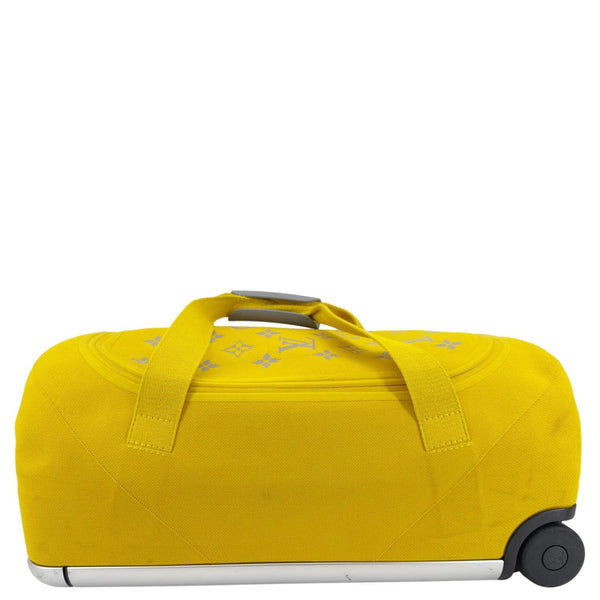 LOUIS VUITTON Horizon Soft 55 Monogram knit Duffle Bag Yellow