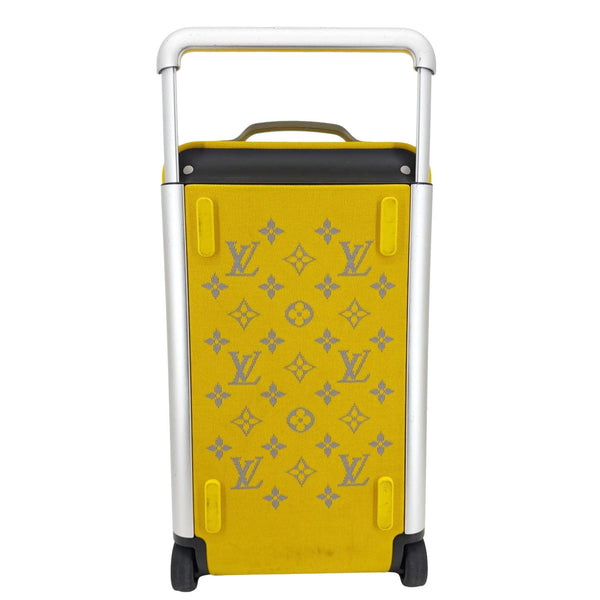 LOUIS VUITTON Horizon Soft 55 Monogram knit Duffle Bag Yellow