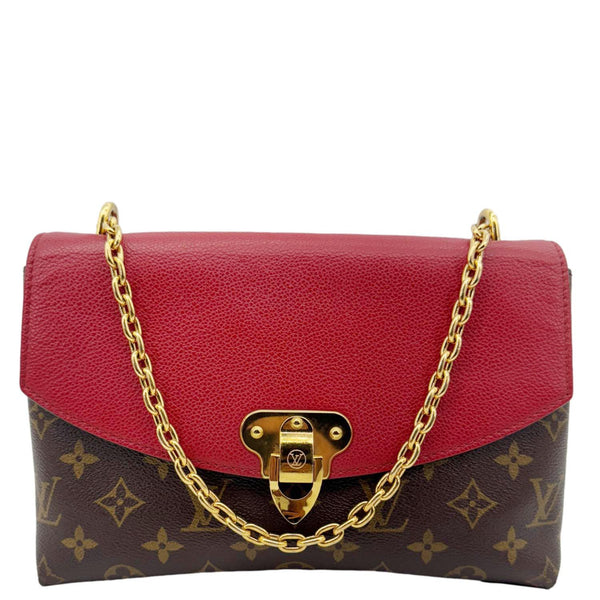 LOUIS VUITTON Saint Placide Monogram Canvas Crossbody Bag Cerise