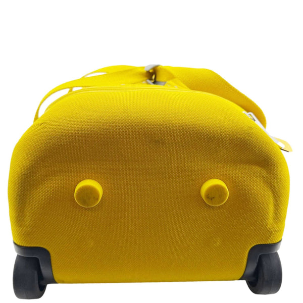 LOUIS VUITTON Horizon Soft 55 Monogram knit Duffle Bag Yellow