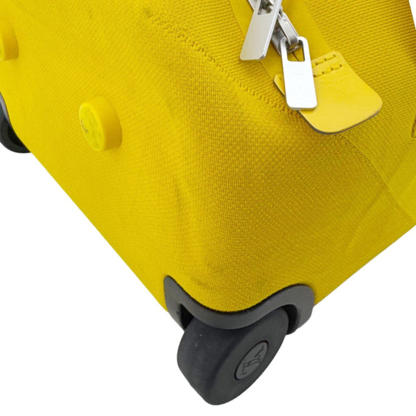 LOUIS VUITTON Horizon Soft 55 Monogram knit Duffle Bag Yellow