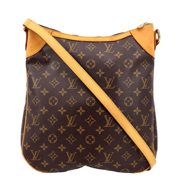 LOUIS VUITTON Odeon MM Monogram Canvas Crossbody Bag Brown