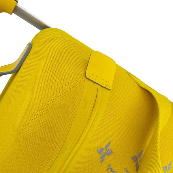 LOUIS VUITTON Horizon Soft 55 Monogram knit Duffle Bag Yellow