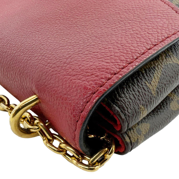LOUIS VUITTON Saint Placide Monogram Canvas Crossbody Bag Cerise