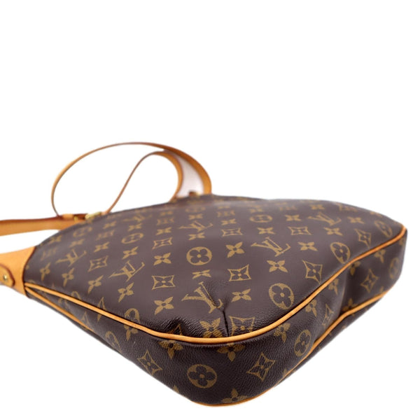 LOUIS VUITTON Odeon MM Monogram Canvas Crossbody Bag Brown