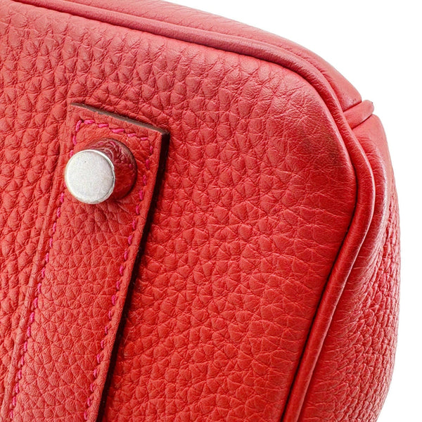 HERMES Birkin 35 Clemence Leather Satchel Bag Orange