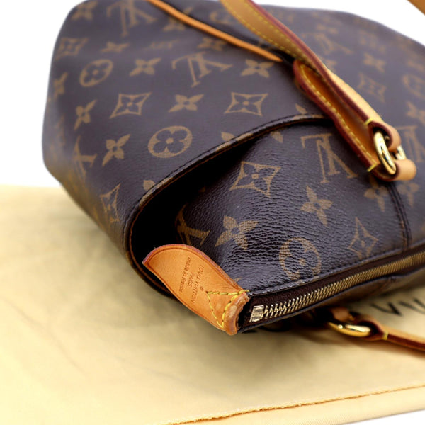 LOUIS VUITTON Totally PM Monogram Canvas Shoulder Tote Bag Brown