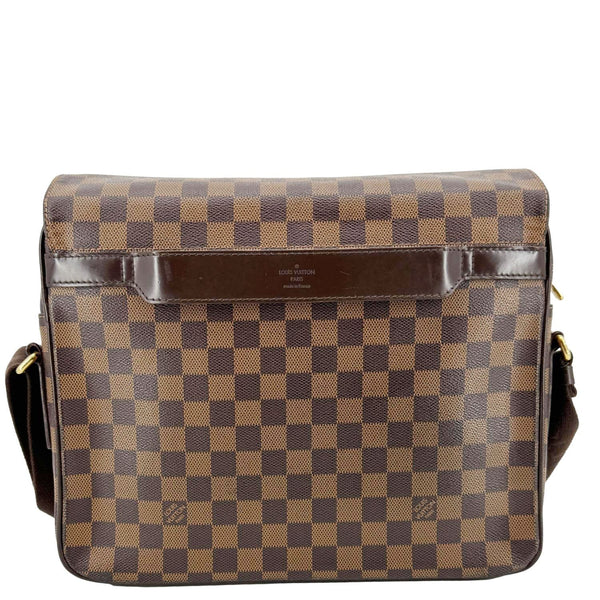 LOUIS VUITTON Shelton MM Damier Ebene Messenger Bag Brown