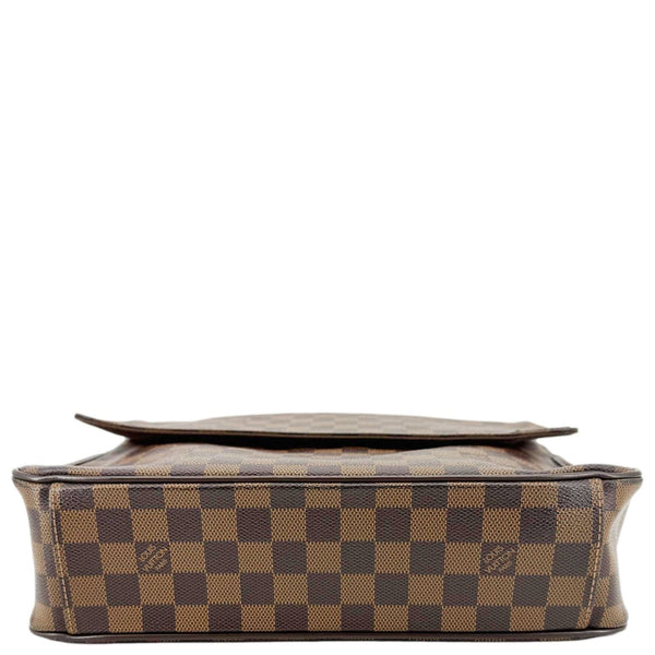 LOUIS VUITTON Shelton MM Damier Ebene Messenger Bag Brown
