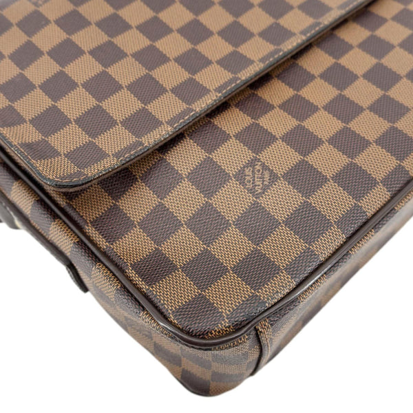 LOUIS VUITTON Shelton MM Damier Ebene Messenger Bag Brown