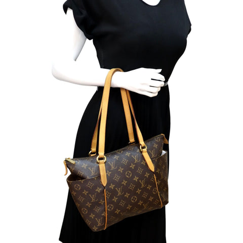 LOUIS VUITTON Totally PM Monogram Canvas Shoulder Tote Bag Brown