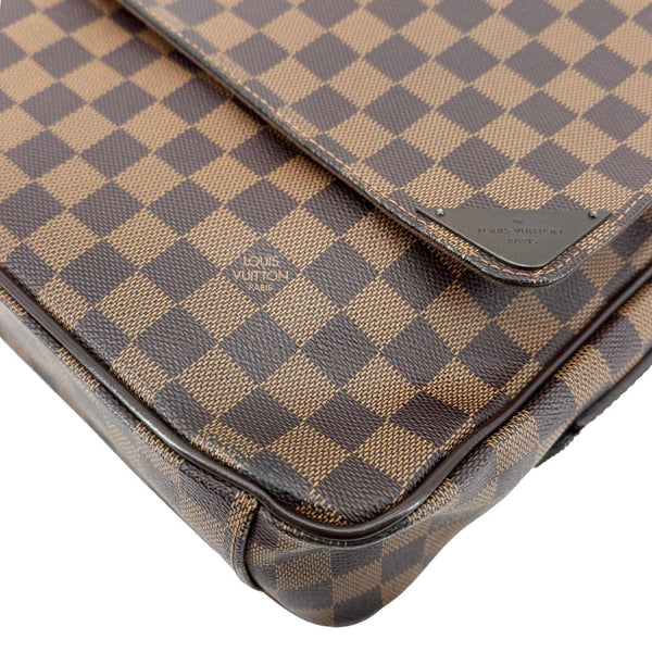 LOUIS VUITTON Shelton MM Damier Ebene Messenger Bag Brown