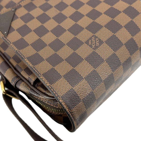 LOUIS VUITTON Shelton MM Damier Ebene Messenger Bag Brown